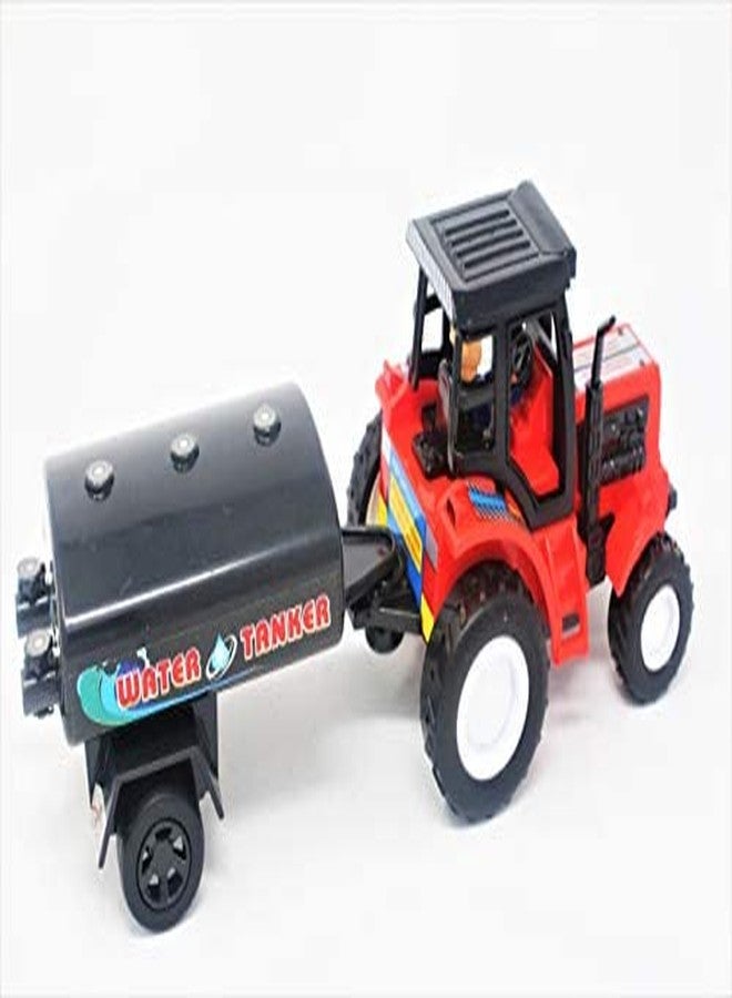 Shinsei Tractor Water Tanker Maintenance Free Pullback Spring Action Race Toy Gift for Boys 3+ Years. Strong ABS Plastic, NO Sharp Edges, BIS Certified. Pack of 1, Color Red - Image 4